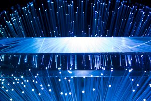 Blue light installation