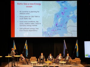 Decorative image: Presentation on Wind Energy at conference